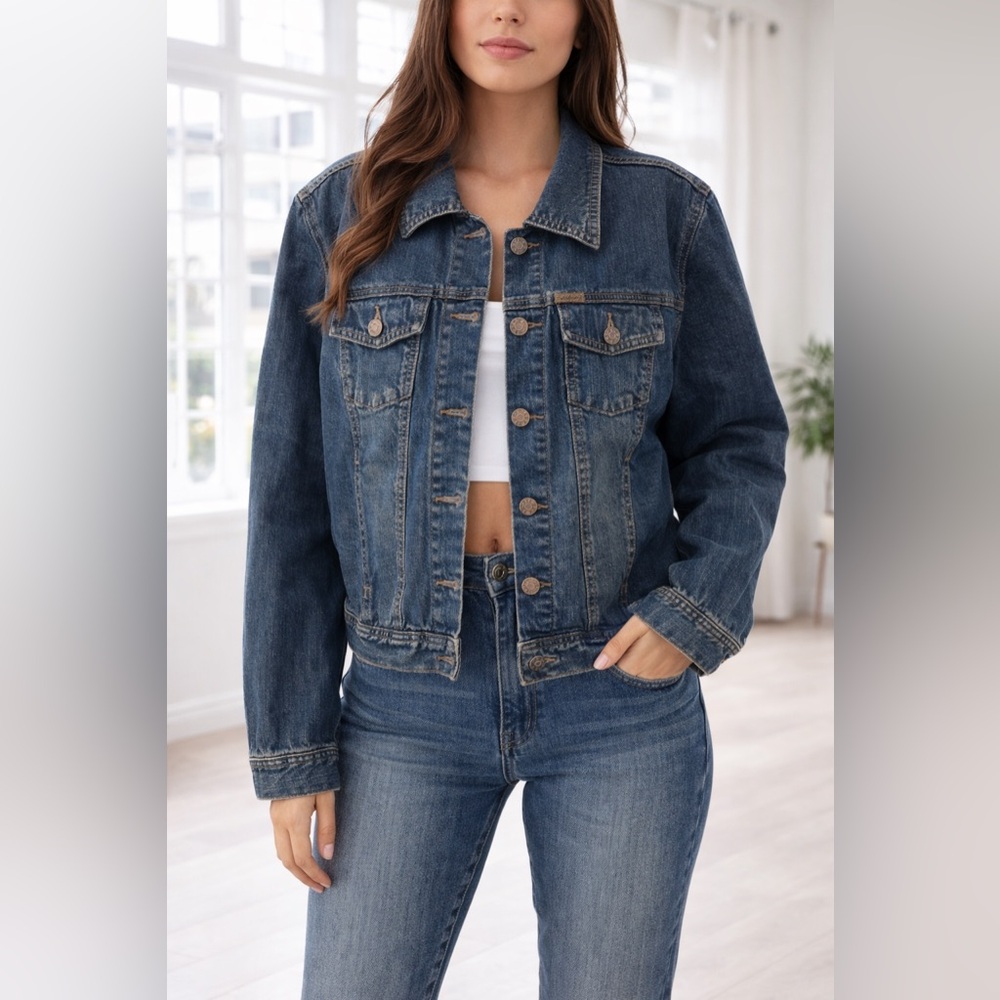 Calvin Klein Blue Denim Jean Jacket - medium